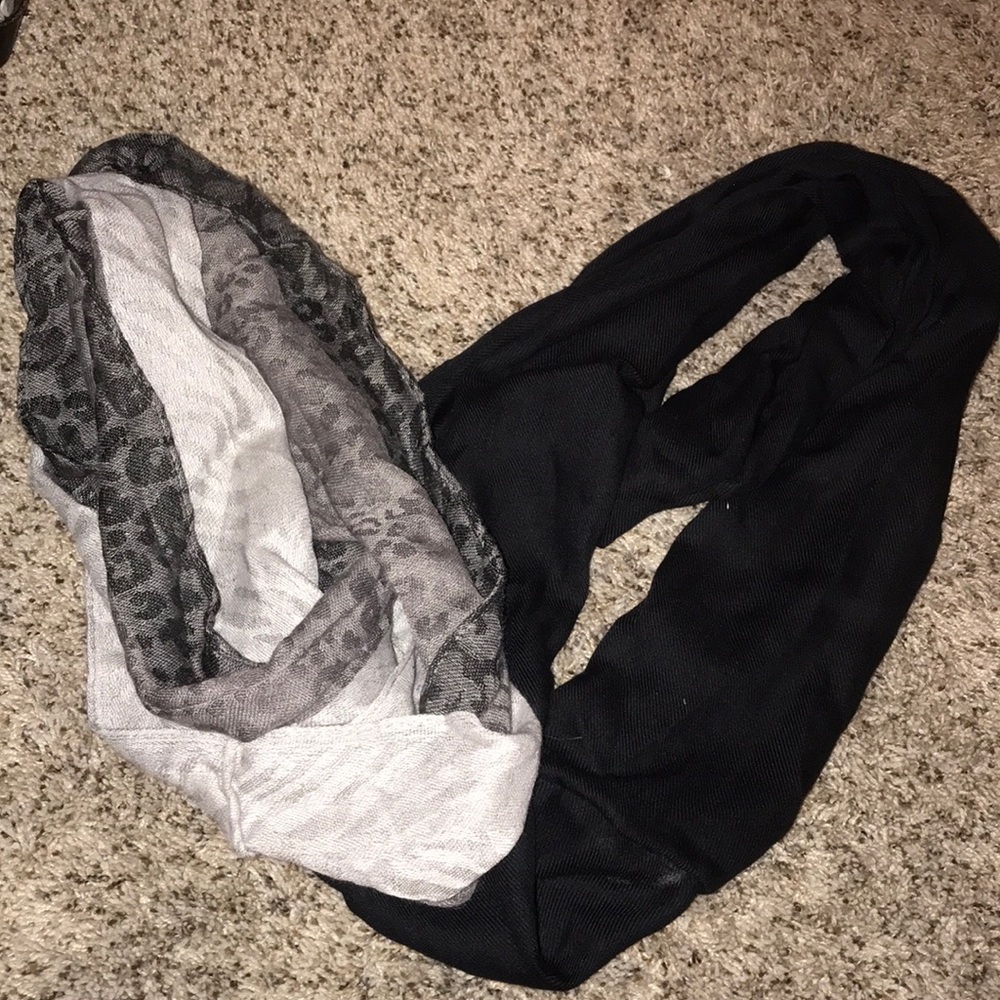 Two cute infinity scarfs!